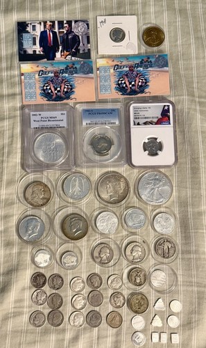 Huge lot coins silver - ,